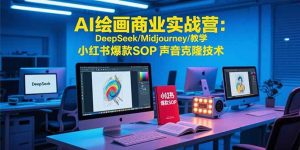 AI绘画商业实战营:DeepSeek/Midjourney/教学 小红书爆款SOP 声音克隆技术-必智轻创社