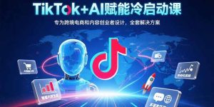 TikTok+AI赋能冷启动课:专为跨境电商和内容创业者设计,全套解决方案-必智轻创社