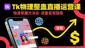 Tk物理整蛊直播跨境运营：快速掌握整蛊类直播的运营方法论，实现流量变现-必智轻创社