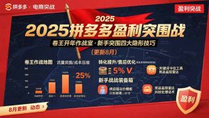 2025拼多多盈利突围战：卷王开年作战室，新手突围四大隐形技巧(更新8月)-必智轻创社