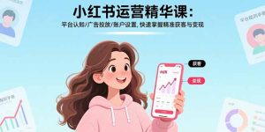 小红书运营精华课:平台认知/广告投放/账户设置,快速掌握精准获客与变现-必智轻创社
